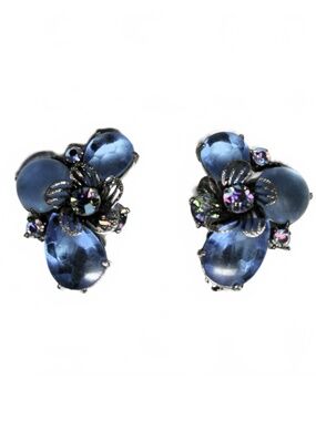 Lovely Vintage Selro Earrings in Blue